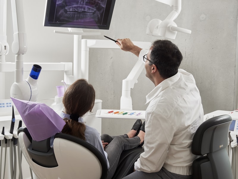 Dental implant closeup